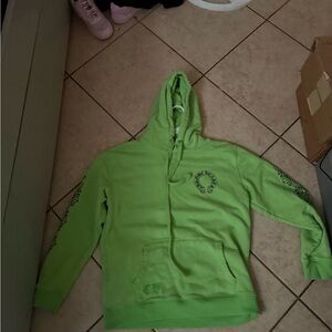 Green chrome heart hoodied